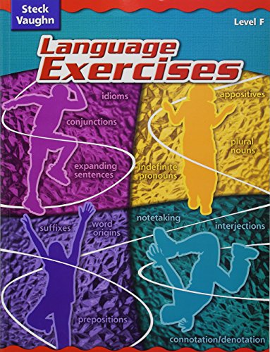Stock image for Steck-Vaughn Language Exercises: Student Edition Grade 6 Level F for sale by SecondSale