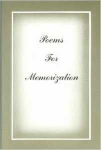 Stock image for Poems for Memorization for sale by ThriftBooks-Atlanta