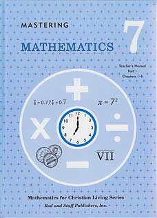 9780739904824: Mastering Mathematics Grade 7 Math Teacher's Manual Part 1