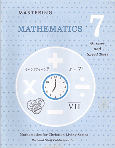 Stock image for Mastering Mathematics 7 quizzes and speed tests for sale by Goodwill of Colorado