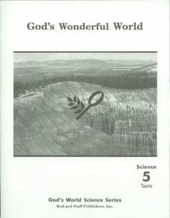 Stock image for Grade 5 Science God's Wonderful World Tests for sale by ThriftBooks-Atlanta