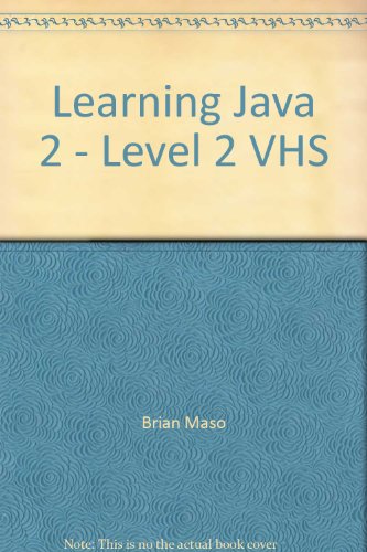Imagen de archivo de Learning Java 2 - Level 2 VHS a la venta por SecondSale