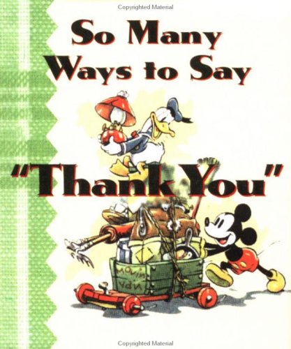 So Many Ways To Say "Thank You" (9780740701146) by Walt Disney Company