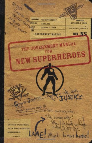 Stock image for The Government Manual for New Superheroes for sale by SecondSale