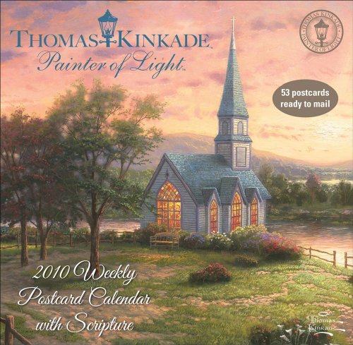 9780740784392: Kinkade Painter of Light with Scripture 2010 Weekly Postcard: Postcard