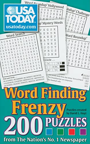 Beispielbild fr USA TODAY Word Finding Frenzy: 200 Puzzles (USA Today Puzzles) (Volume 15) zum Verkauf von BooksRun