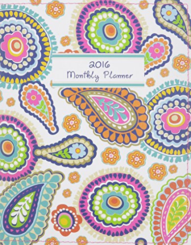 9780741251534: Pop Paisley 2016 Monthly Planner: 17 Month Planner, Storage Pocket