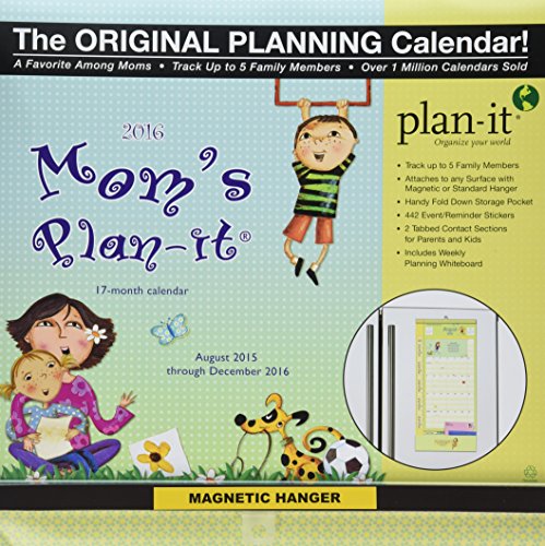 9780741252166: Moms Plan-it Plus 17-Month 2016 Calendar: Magnetic Hanger