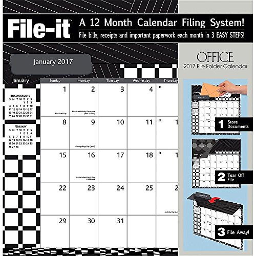 9780741257345: Office 2017 File-It Calendar