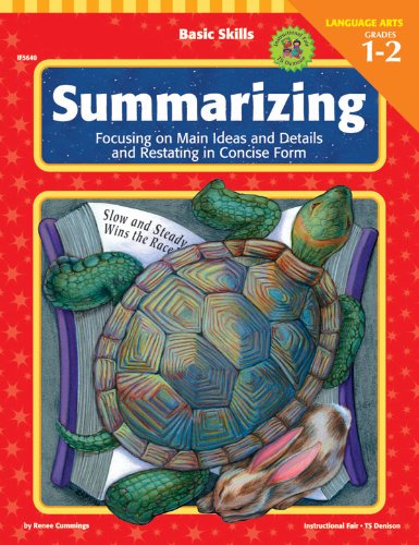 Stock image for Summarizing, Grades 1 - 2: Focusing on Main Ideas and Details and Restating in Concise Form (Basic Skills) for sale by Wonder Book