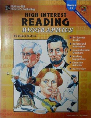 Imagen de archivo de High Interest Reading Biographies: Grades 6-8 a la venta por HPB-Red