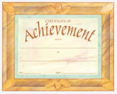 Certificate of Achievement Fit-in-a-Frame Award (9780742403437) by Carson-Dellosa Publishing