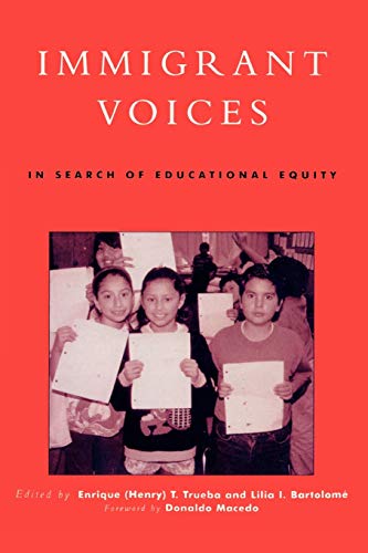 Beispielbild fr Immigrant Voices: In Search of Educational Equity (Critical Perspectives Series: A Book Series Dedicated to Paulo Freire) zum Verkauf von BooksRun