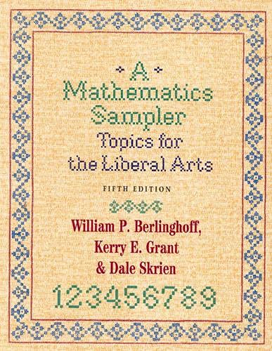 Beispielbild fr A Mathematics Sampler: Topics for the Liberal Arts zum Verkauf von Textbooks_Source