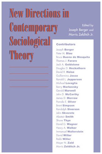 9780742508682: New Directions in Contemporary Sociological Theory