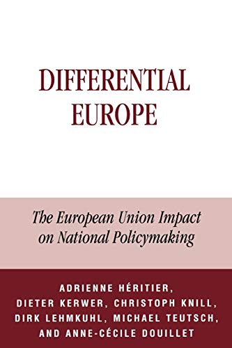 Beispielbild fr Differential Europe: The European Union Impact on National Policymaking (Governance in Europe Series) zum Verkauf von WorldofBooks