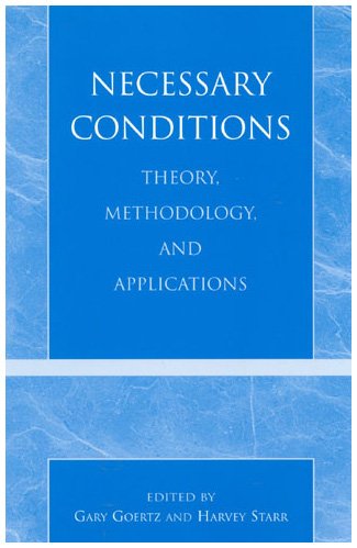 Imagen de archivo de Necessary Conditions: Theory, Methodology, and Applications a la venta por Michael Lyons