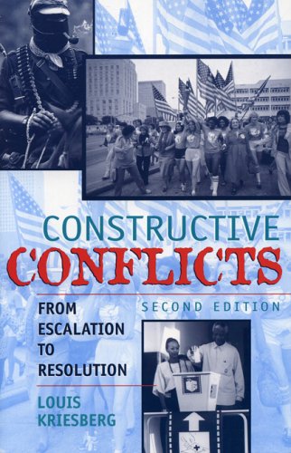 Imagen de archivo de Constructive Conflicts : From Escalation to Resolution a la venta por Better World Books: West