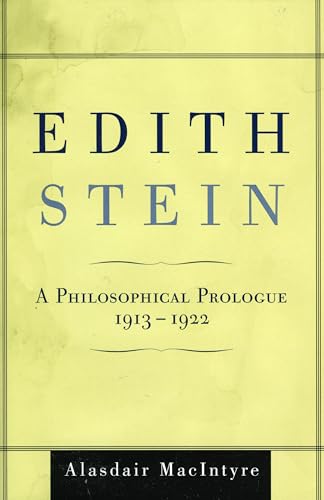 Beispielbild fr Edith Stein: A Philosophical Prologue, 1913-1922 zum Verkauf von HPB-Red