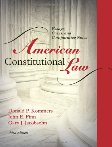 Stock image for American Constitutional Law: Essays, Cases, and Comparative Notes (Volumes 1 and 2) for sale by Wrigley Books