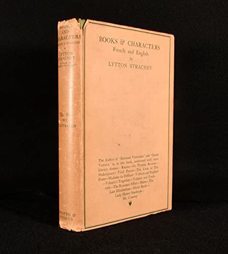 Books and characters, French & English, (9780742641686) by Strachey, Lytton