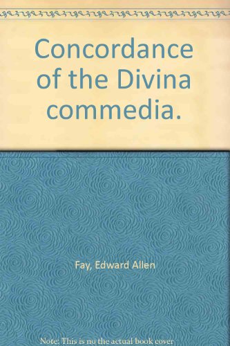 Stock image for Concordance of the Divina Commedia for sale by RPL Library Store