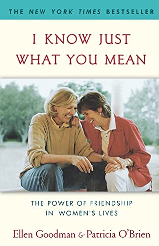 Beispielbild fr I Know Just What You Mean: The Power of Friendship in Women's Lives (New York) zum Verkauf von Wonder Book