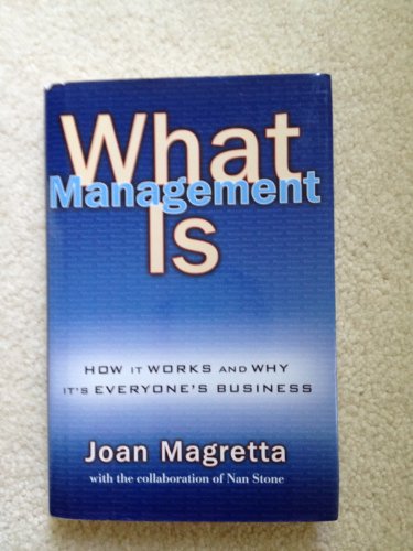 Beispielbild fr What Management Is: How It Works and Why It's Everyone's Business zum Verkauf von Wonder Book