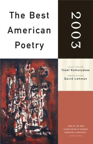 Stock image for The Best American Poetry 2003 for sale by Better World Books