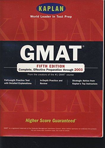 9780743205276: Kaplan GMAT, Fifth Edition: Higher Score Guaranteed