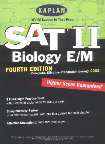 Stock image for Kaplan SAT II : Biology E/M for sale by Better World Books