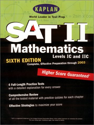 9780743205344: Kaplan Sat II Mathematics 2001-2002: Mathematics: Levels Ic and IIC