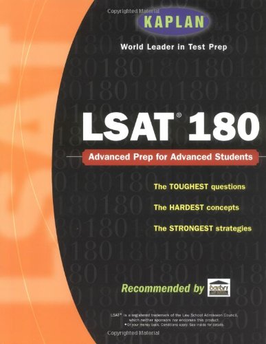 Stock image for Kaplan LSAT 180 for sale by Better World Books: West