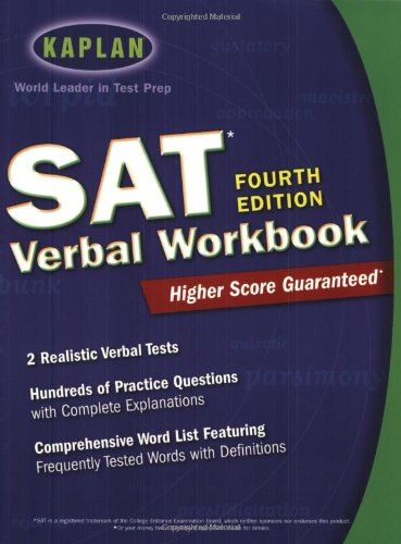 Beispielbild fr Kaplan SAT Verbal Workbook, 4th Edition zum Verkauf von BookHolders