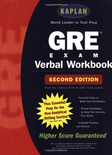 Imagen de archivo de Kaplan GRE Exam Verbal Workbook a la venta por ThriftBooks-Dallas