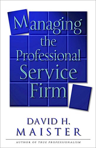 Imagen de archivo de Managing the Professional Service Firm a la venta por Better World Books