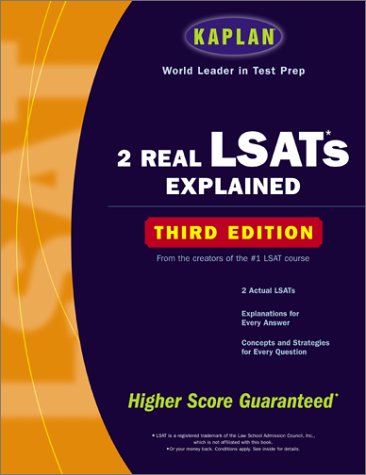 Kaplan 2 Real LSATs Explained: Third Edition (9780743232944) by Kaplan