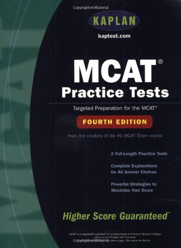 Beispielbild fr MCAT Practice Tests: Fourth Edition zum Verkauf von BooksRun