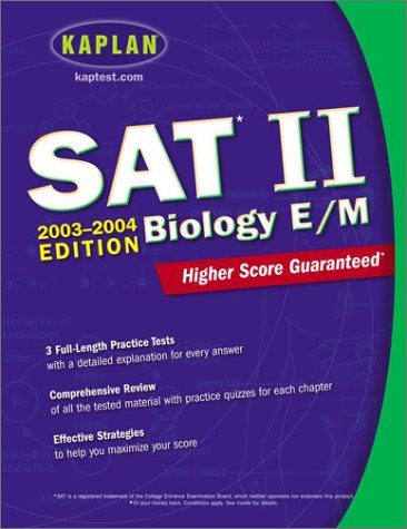 9780743241212: Kaplan Sat II 2003-2004: Biology E/M