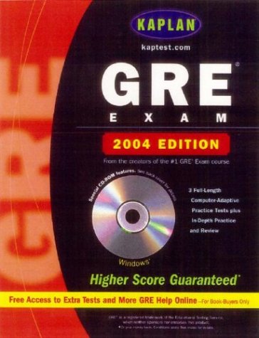 Imagen de archivo de Kaplan GRE Exam 2004 with CD-ROM a la venta por BookHolders