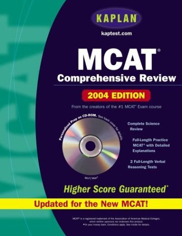 Beispielbild fr Kaplan MCAT Comprehensive Review with CD-ROM, 7th Edition: 2004 Edition (Kaplan Mcat Premier Program) zum Verkauf von HPB-Red