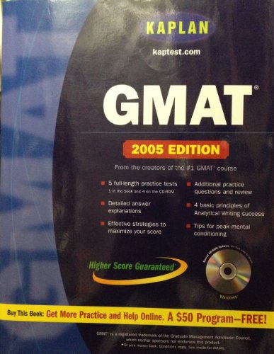 Stock image for Kaplan GMAT 2005 : With CD-ROM for sale by Better World Books