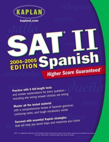 9780743251945: Kaplan SAT II: Spanish 2004-2005