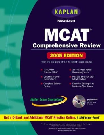 Stock image for Kaplan MCAT Comprehensive Review with CD-ROM, 2005 Edition for sale by Irish Booksellers