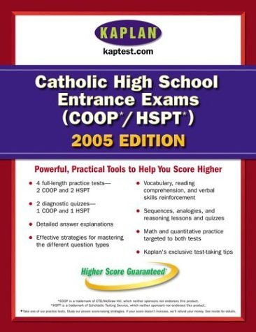 Stock image for Kaplan Catholic High School Entrance Exams (COOP/HSPT) for sale by ThriftBooks-Atlanta