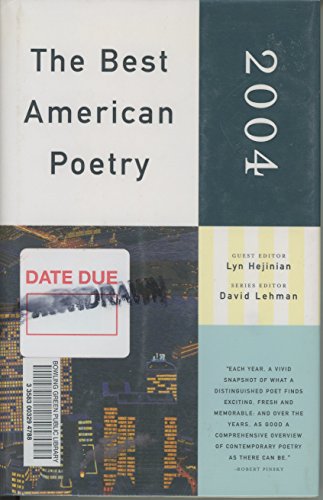 Beispielbild fr The Best American Poetry 2004 zum Verkauf von Better World Books