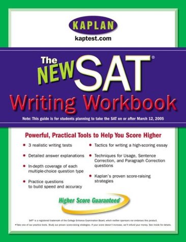 Beispielbild fr Kaplan New SAT Writing Workbook zum Verkauf von Better World Books