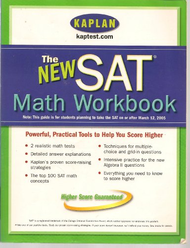 Stock image for Kaplan New SAT Math Workbook for sale by Better World Books