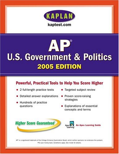 Stock image for AP US Government and Politics 2005 : An Apex Learning Guide for sale by Better World Books