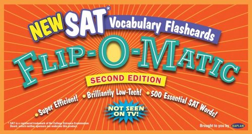 Stock image for Kaplan SAT Vocabulary Flashcards Flip-O-Matic, 2nd edition for sale by Ergodebooks